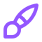 brush icon purple